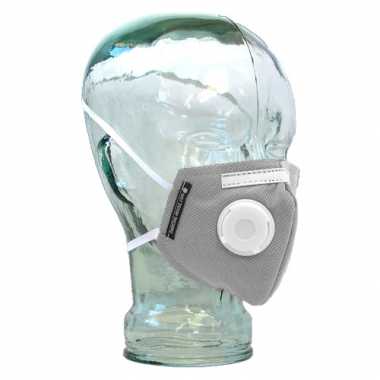 NEW STYLE! Vented Pure Non-Scents® Face Mask Ag+ (Silver Impregnated)- 1 Mask (GRAY)