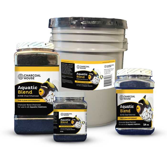 aquarium carbon with bone charcoal