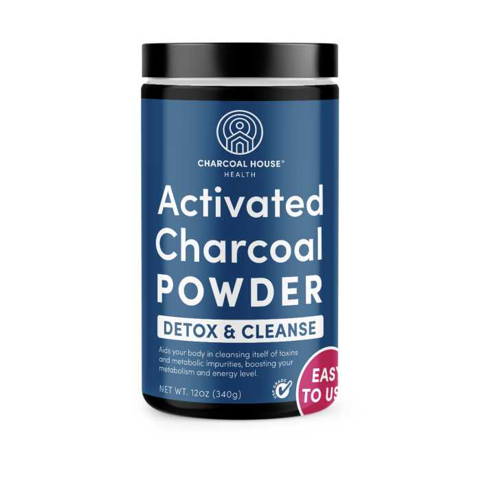 activated coconut charcoal powder 1qt