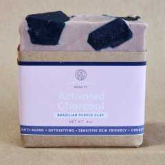 Brazilian Purple Clay and Chunky Charcoal Soap with Lavender
