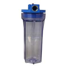 R5 Water Filters - 10" Single Stage 3/4" BRASS Outlets - PLUS Pre-filled Refillable Filter PLUS 64 ozs. Coconut GAC 12x30C-AW