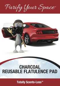 charcoal flatulence deodorizer pad