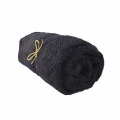 100% Cotton Black Hand Towel