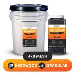 GRANULAR Activated Charcoal (HARDWOOD) 4x8 mesh