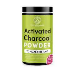 hardwood activated charcoal powder topical first aid
