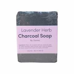 Lavender Herb Activated Charcoal Soap - By Donna
