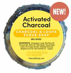 Activated Charcoal & Loofa Scrub Soap