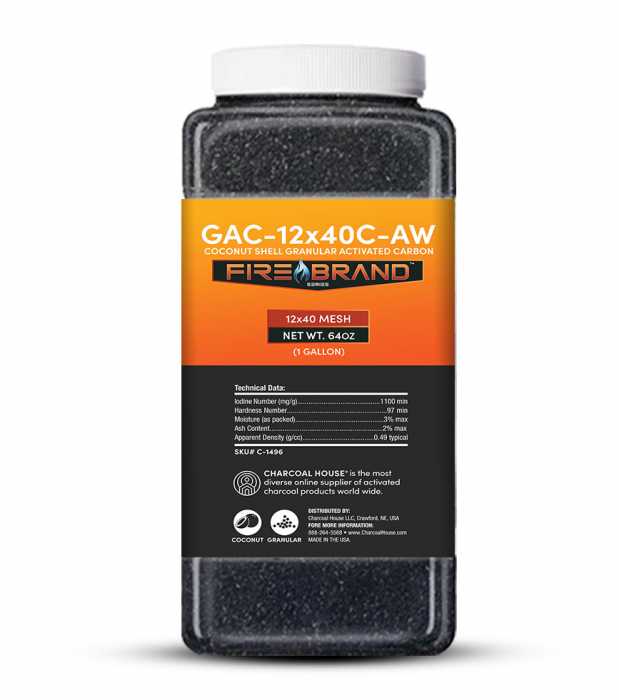 Granular Activated Charcoal 12x40 Acid Wash