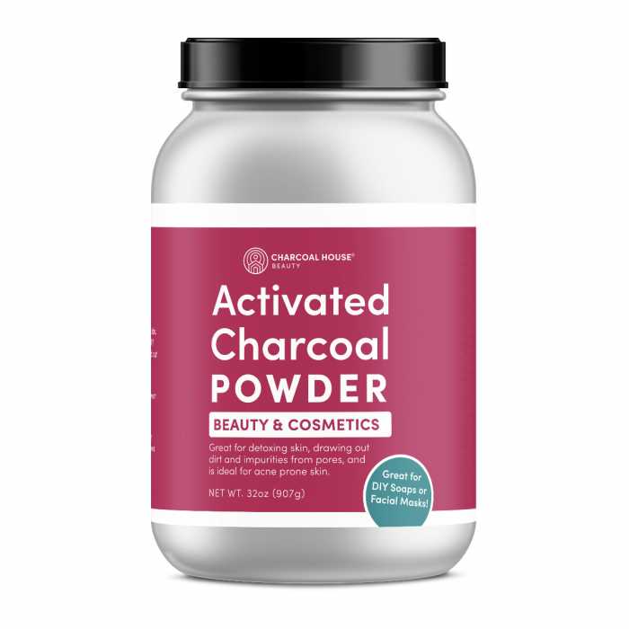 Bamboo Activated Charcoal Powder – Beauty and Cosmetics  25 oz - 2 qt. PLASTIC jar